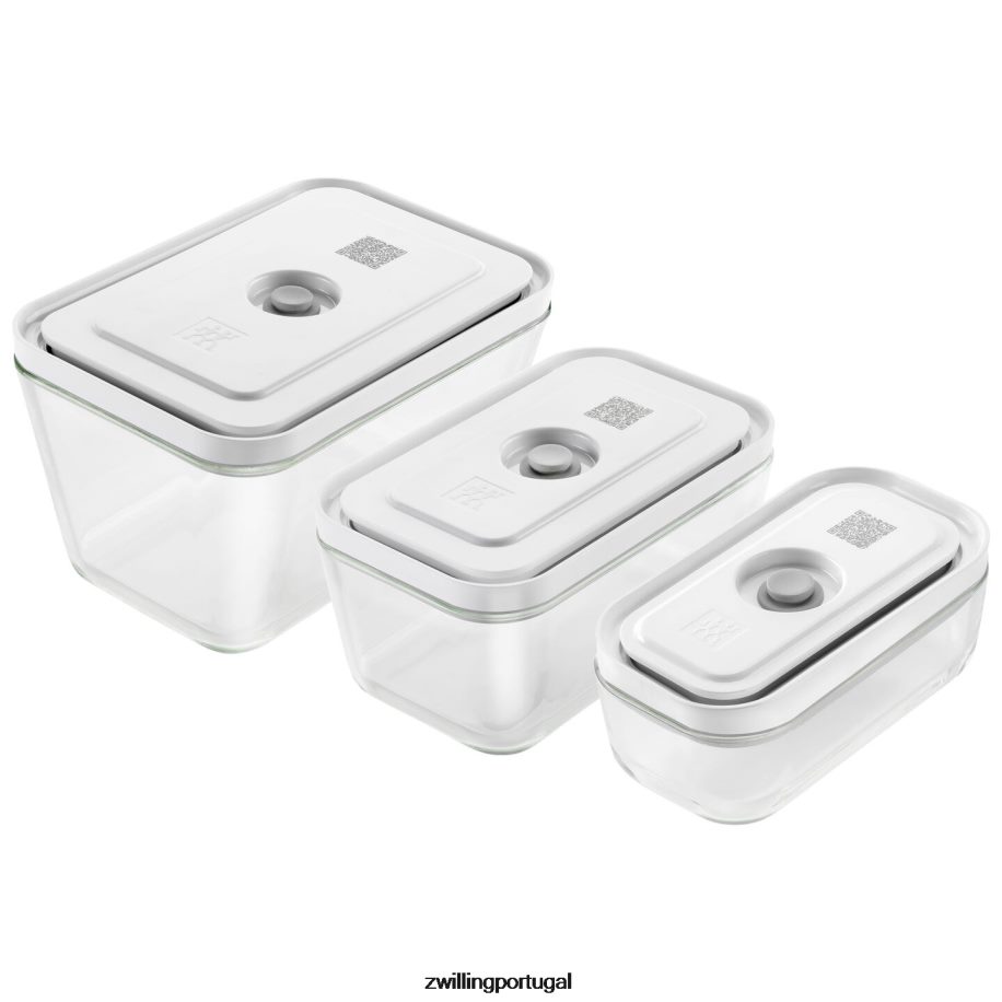 Zwilling cozinha 442PVP451 Conjunto de recipientes a vácuo Fresh & Save s/m/l / 3 unidades, cinza