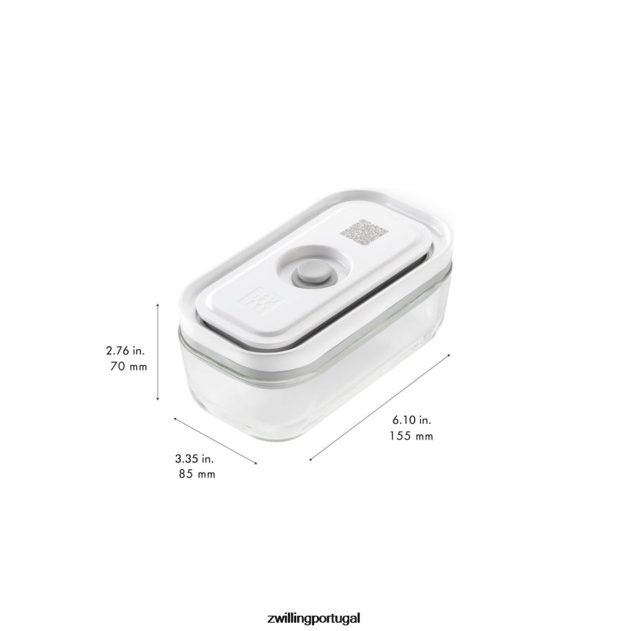 Zwilling cozinha 442PVP451 Conjunto de recipientes a vácuo Fresh & Save s/m/l / 3 unidades, cinza