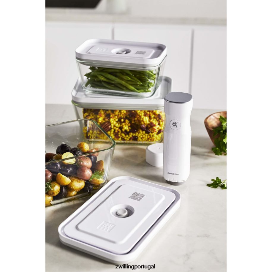 Zwilling cozinha 442PVP451 Conjunto de recipientes a vácuo Fresh & Save s/m/l / 3 unidades, cinza