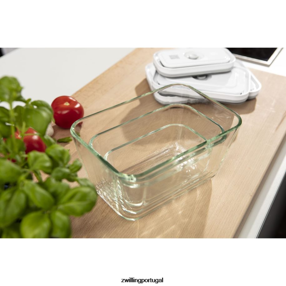 Zwilling cozinha 442PVP451 Conjunto de recipientes a vácuo Fresh & Save s/m/l / 3 unidades, cinza