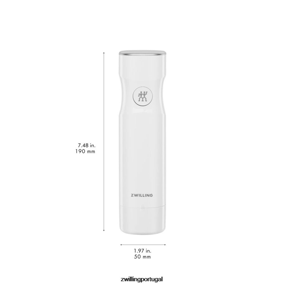 Zwilling cozinha 442PVP452 Bomba de vácuo Fresh & Save com tampa de carregamento, branca