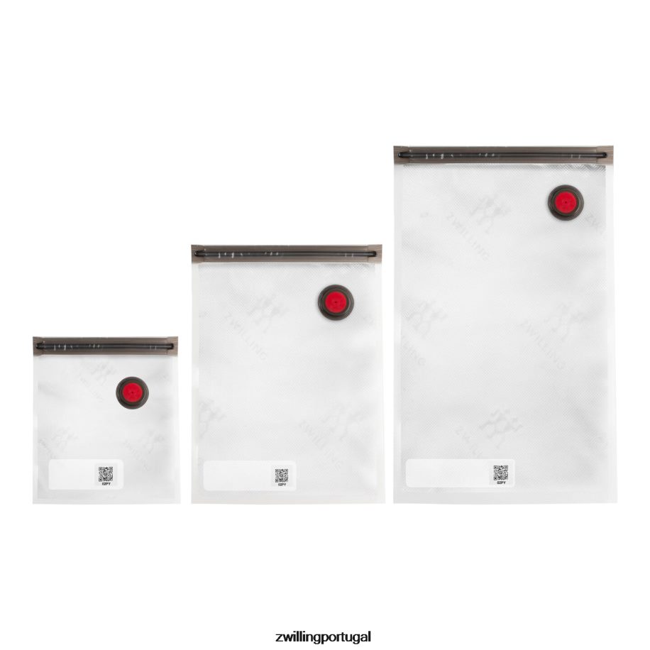 Zwilling cozinha 442PVP458 conjunto de saco de vácuo fresco e salvo s/m/l / 20 unidades, plástico