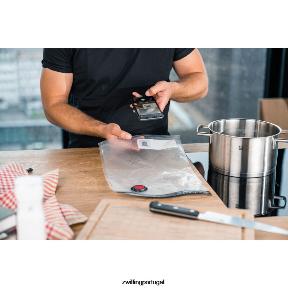 Zwilling cozinha 442PVP458 conjunto de saco de vácuo fresco e salvo s/m/l / 20 unidades, plástico
