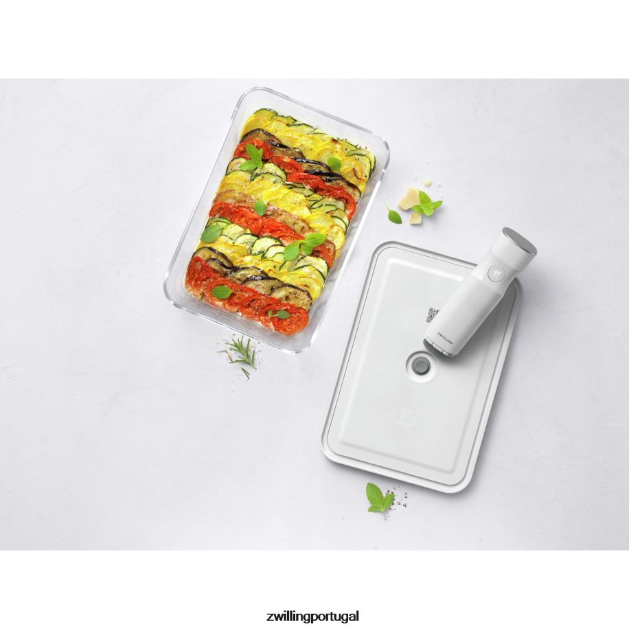 Zwilling cozinha 442PVP461 prato para gratinado a vácuo Fresh & Save, vidro, cinza