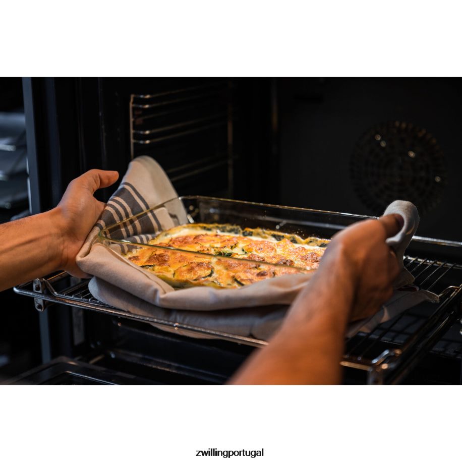 Zwilling cozinha 442PVP461 prato para gratinado a vácuo Fresh & Save, vidro, cinza