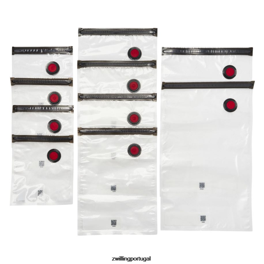 Zwilling cozinha 442PVP464 conjunto de saco de vácuo fresco e salvo s/m/l / 10 unidades, plástico