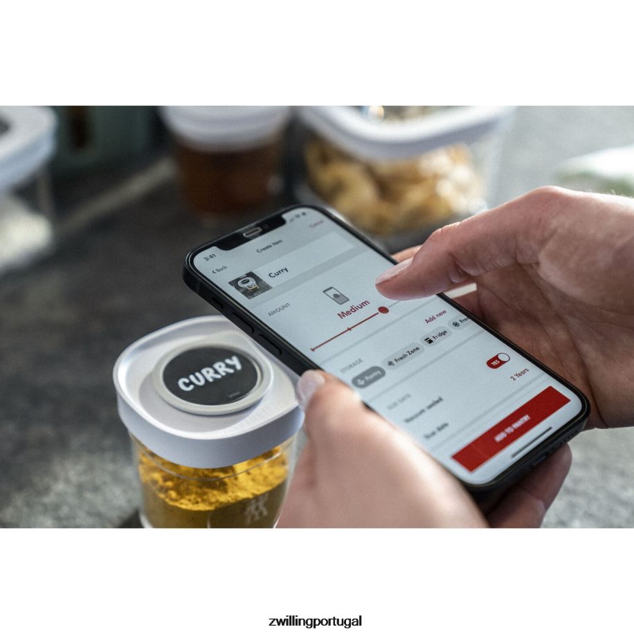 Zwilling cozinha 442PVP465 conjunto de especiarias em cubos frescos e salvos, xs / 3 peças, branco transparente