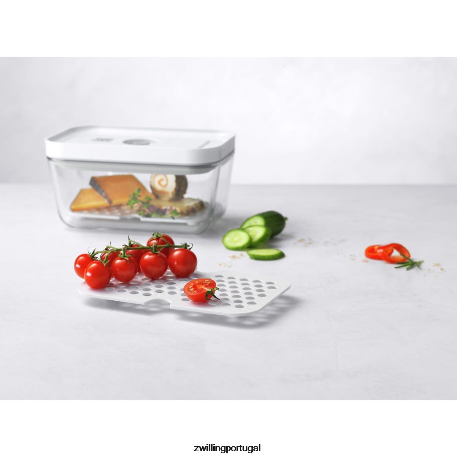 Zwilling cozinha 442PVP466 conjunto de bandeja coletora Fresh & Save para recipientes de vidro, m/l / 2 unidades