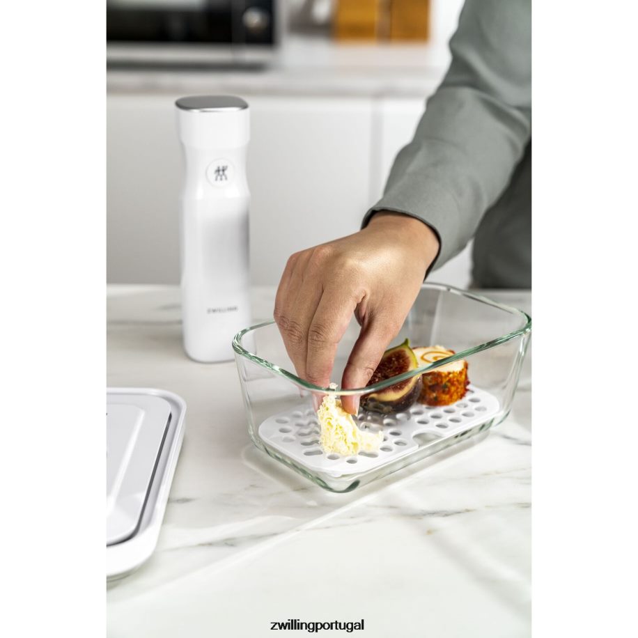 Zwilling cozinha 442PVP466 conjunto de bandeja coletora Fresh & Save para recipientes de vidro, m/l / 2 unidades