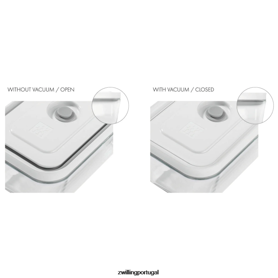 Zwilling cozinha 442PVP469 recipiente a vácuo Fresh & Save l, vidro, cinza
