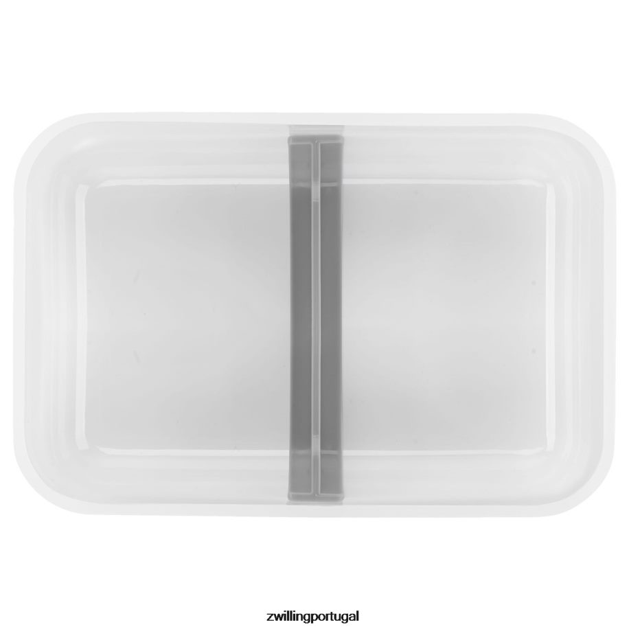 Zwilling cozinha 442PVP473 Fresh & save l lancheira plana a vácuo, plástico, cinza semitransparente