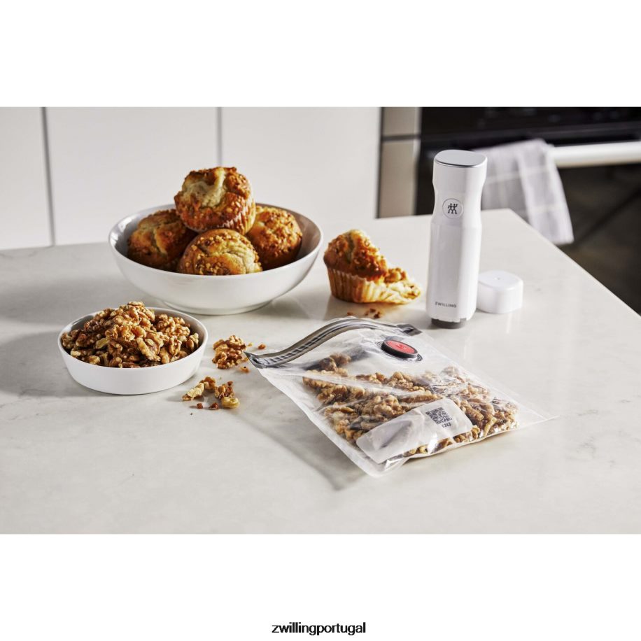 Zwilling cozinha 442PVP474 conjunto de saco de vácuo fresco e salvo s / 30 peças, plástico