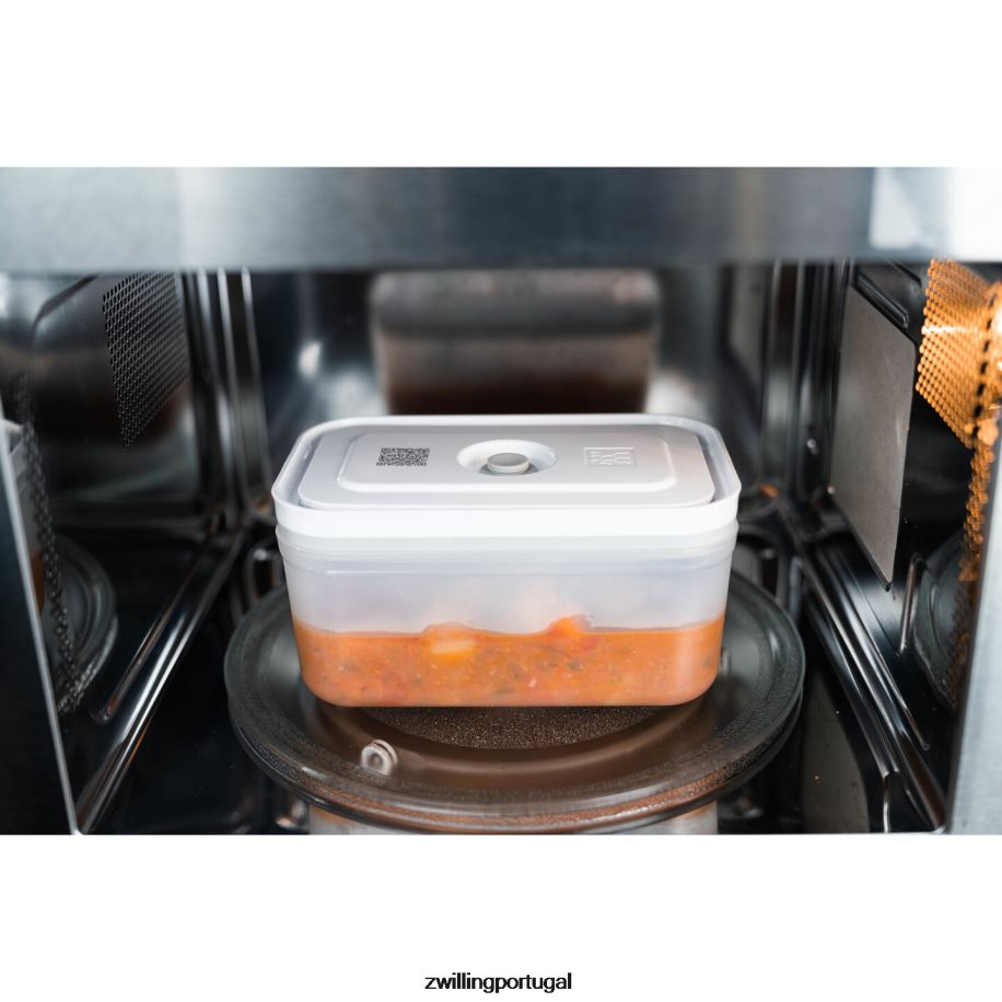 Zwilling cozinha 442PVP476 Fresh & Save s/m/l / Recipiente a vácuo de 3 peças, plástico, cinza semitransparente