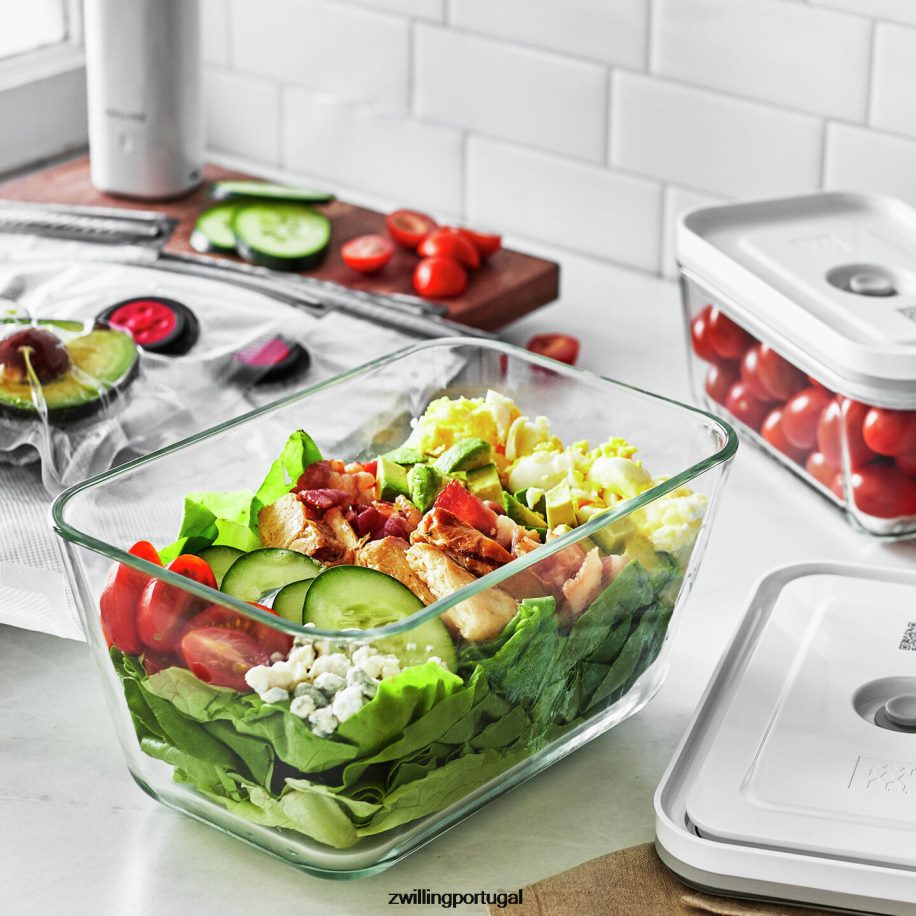 Zwilling cozinha 442PVP477 conjunto de expansão de vidro fresco e salvo, 36 peças