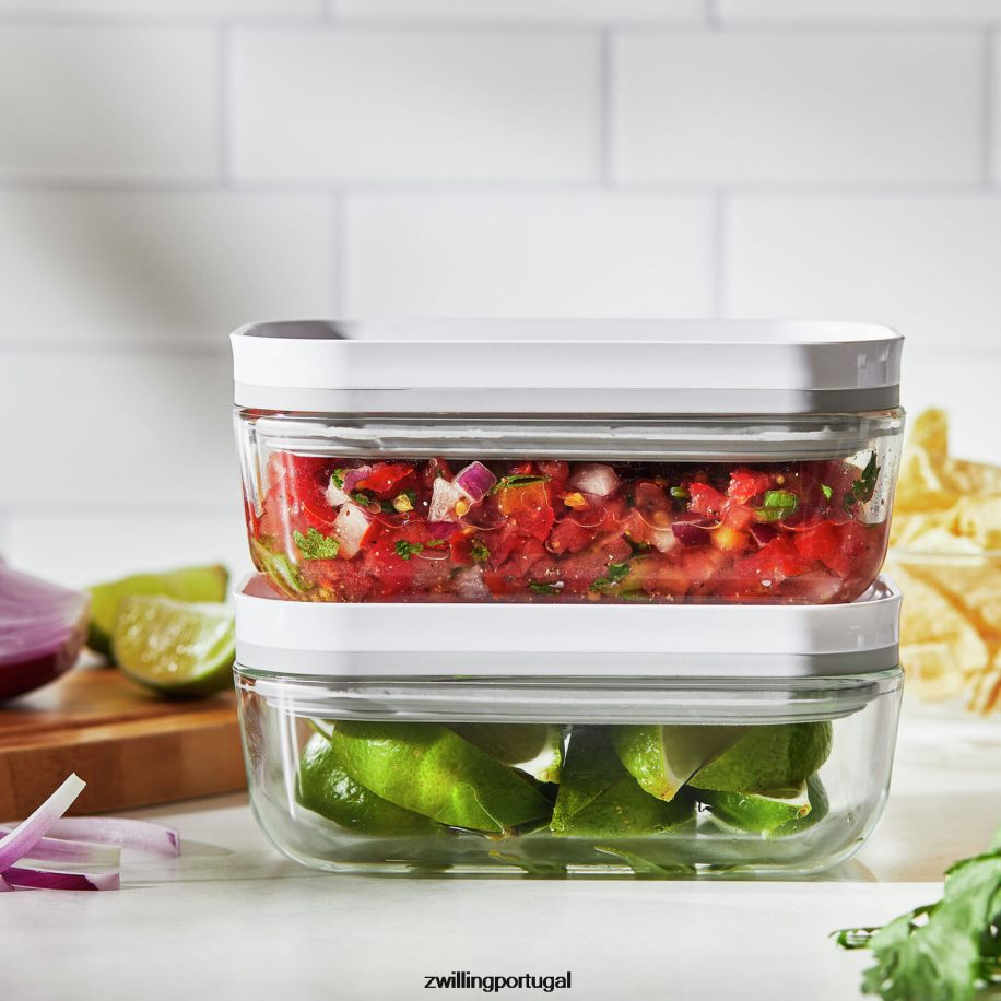 Zwilling cozinha 442PVP477 conjunto de expansão de vidro fresco e salvo, 36 peças