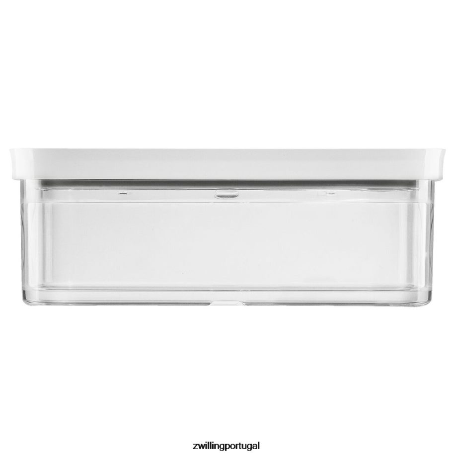 Zwilling cozinha 442PVP478 Conjunto de recipientes para cubos Fresh & Save com bomba de vácuo, médio, 6 peças, branco transparente