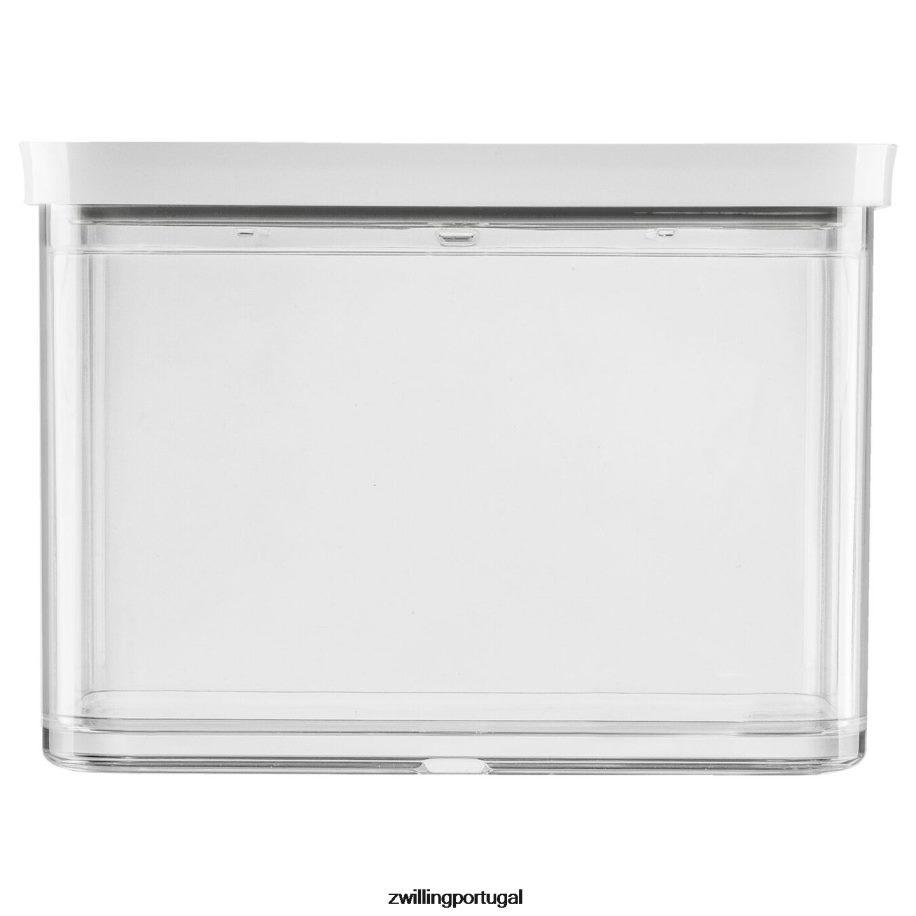 Zwilling cozinha 442PVP478 Conjunto de recipientes para cubos Fresh & Save com bomba de vácuo, médio, 6 peças, branco transparente