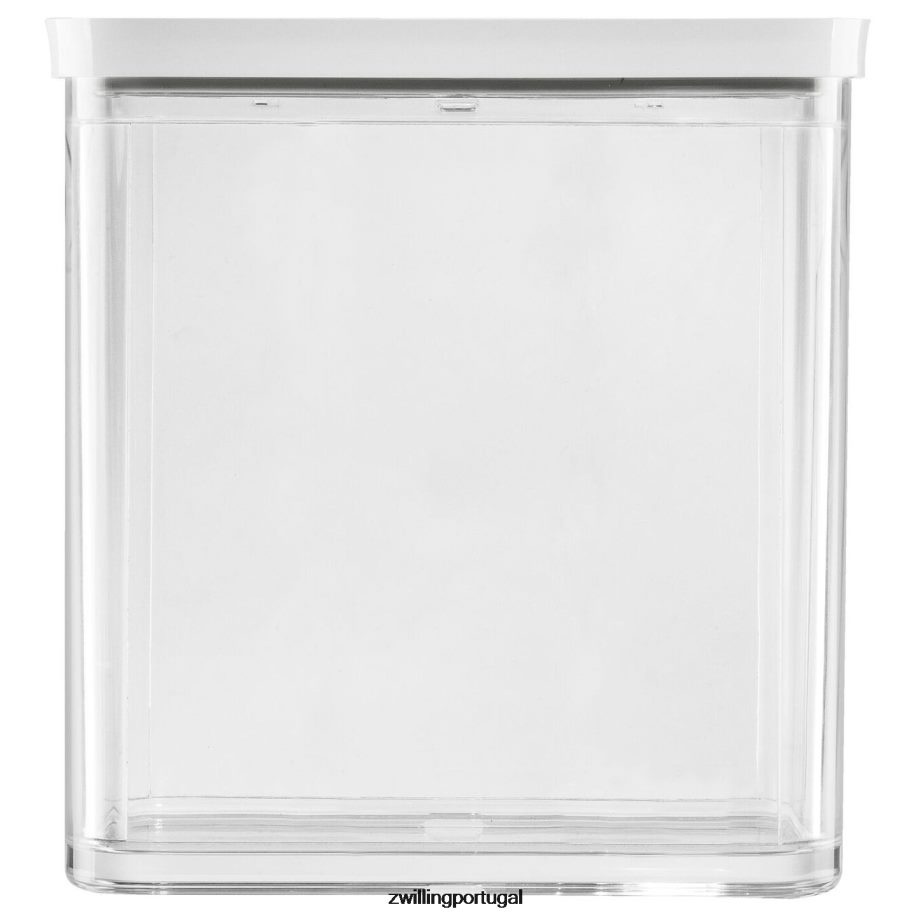 Zwilling cozinha 442PVP478 Conjunto de recipientes para cubos Fresh & Save com bomba de vácuo, médio, 6 peças, branco transparente