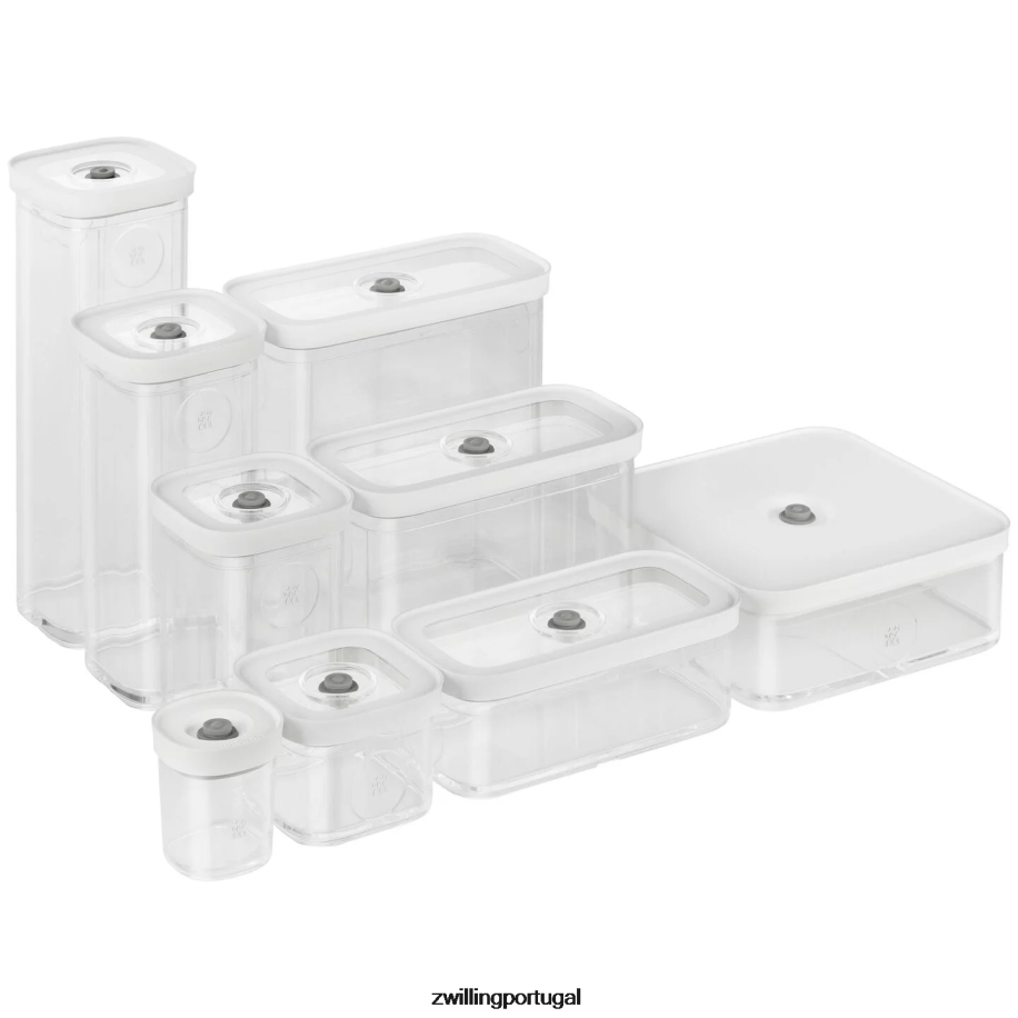 Zwilling cozinha 442PVP479 recipiente de cubo fresco e salvo m, 0,75 qt, branco transparente