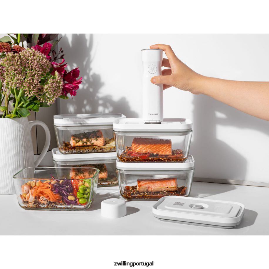Zwilling cozinha 442PVP482 recipiente a vácuo Fresh & Save m, vidro, cinza