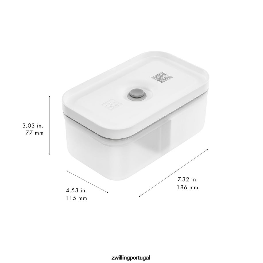 Zwilling cozinha 442PVP483 lancheira a vácuo Fresh & Save m, plástico, cinza semitransparente