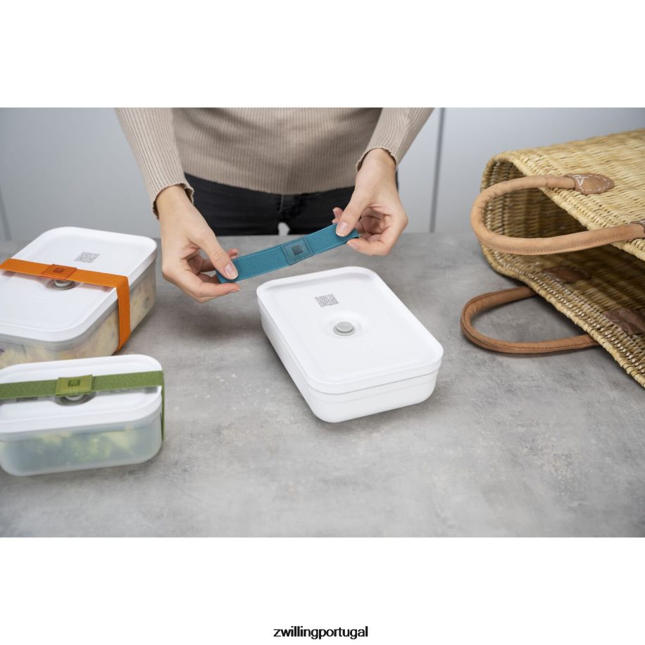 Zwilling cozinha 442PVP485 Fresh & save l lancheira a vácuo, plástico, branco-cinza