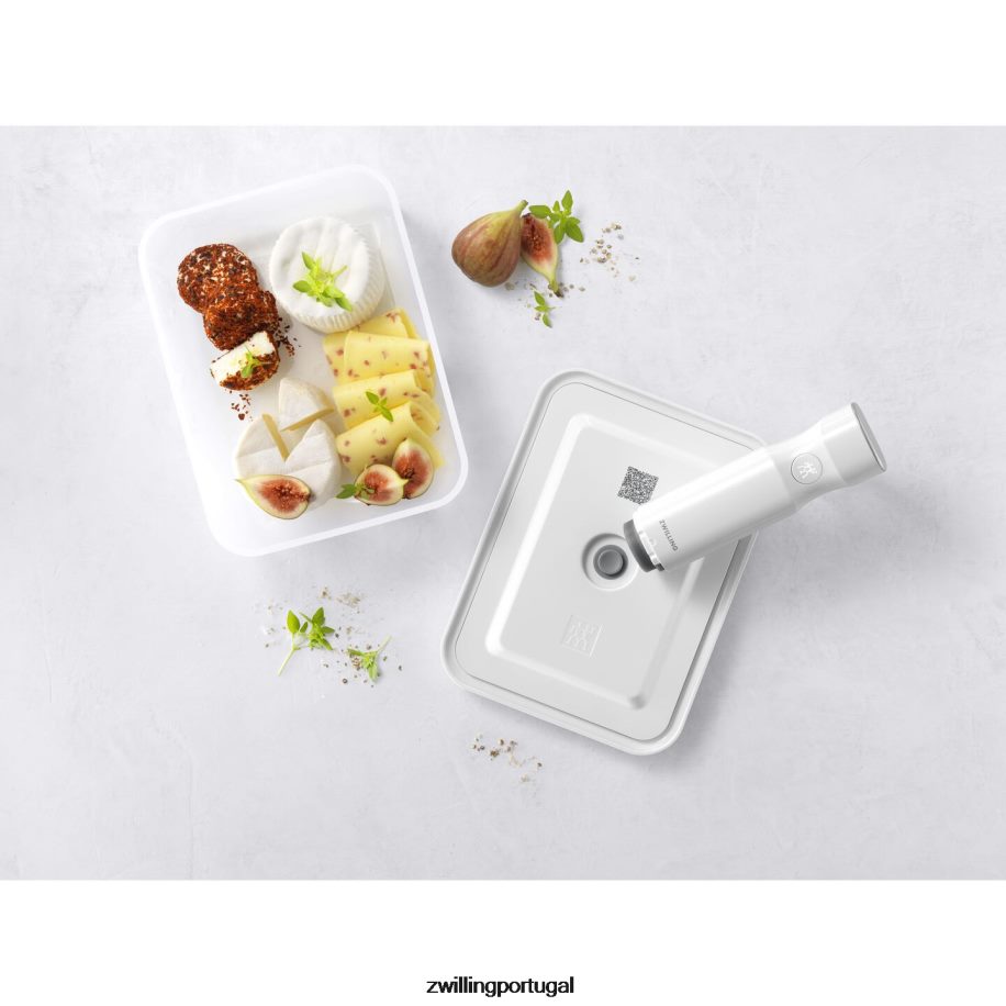 Zwilling cozinha 442PVP486 recipiente refrigerador a vácuo Fresh & Save, plástico, cinza semitransparente