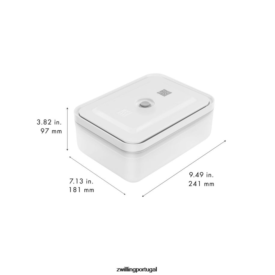 Zwilling cozinha 442PVP486 recipiente refrigerador a vácuo Fresh & Save, plástico, cinza semitransparente