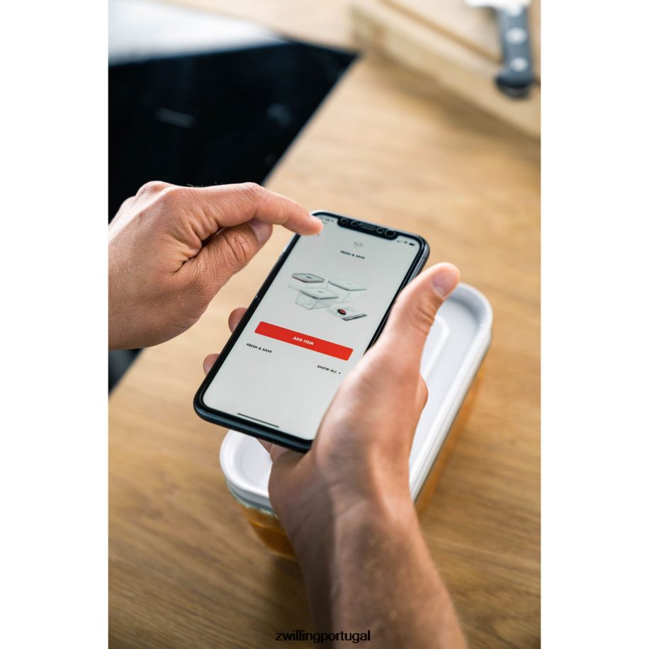 Zwilling cozinha 442PVP487 refrigerador a vácuo fresco e salvo, vidro, la mer