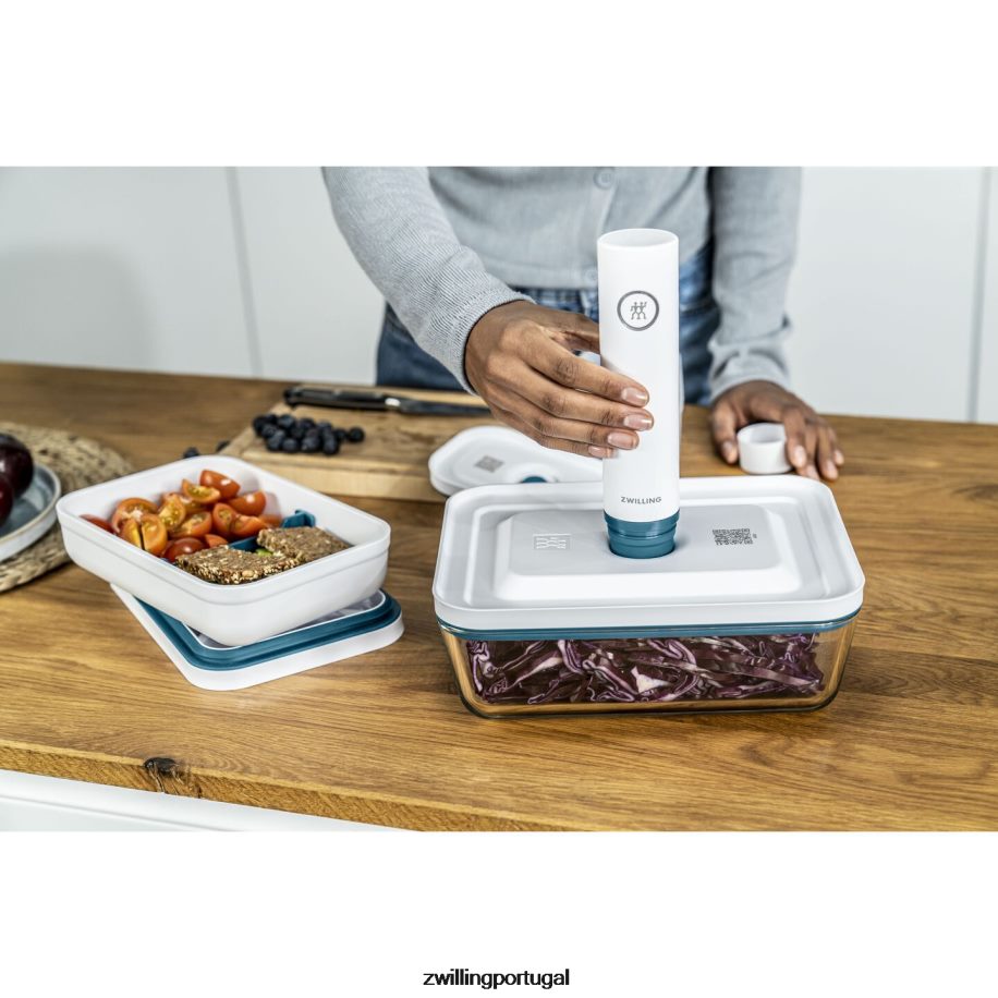 Zwilling cozinha 442PVP487 refrigerador a vácuo fresco e salvo, vidro, la mer