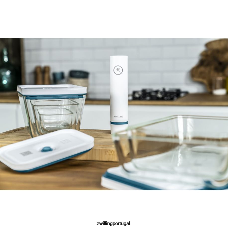 Zwilling cozinha 442PVP487 refrigerador a vácuo fresco e salvo, vidro, la mer