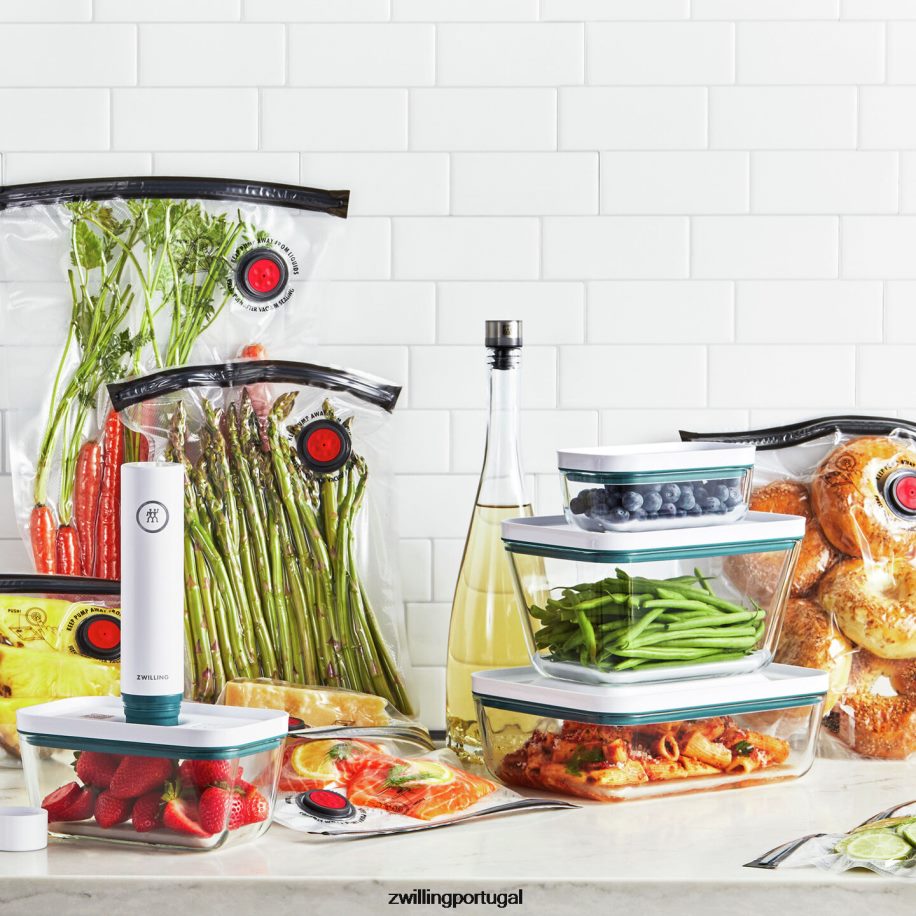 Zwilling cozinha 442PVP489 conjunto inicial de vácuo de vidro fresco e salvo, 16 peças
