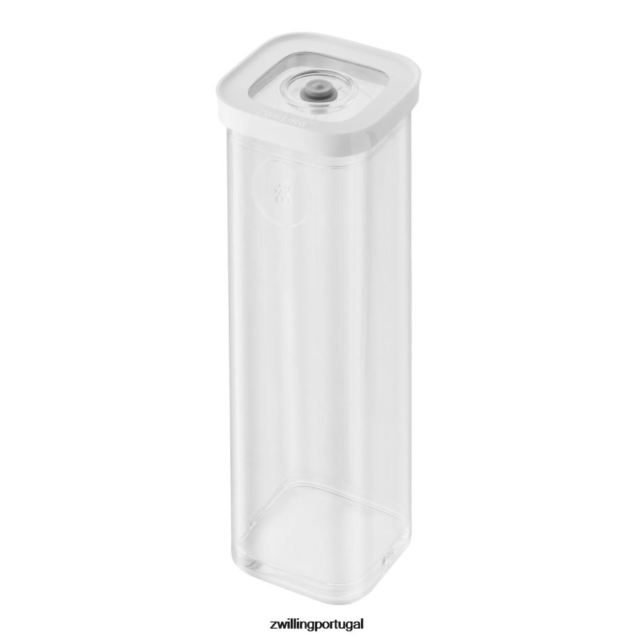 Zwilling cozinha 442PVP490 conjunto de recipientes de cubos frescos e salvos 4s, 1,75 qt, branco transparente
