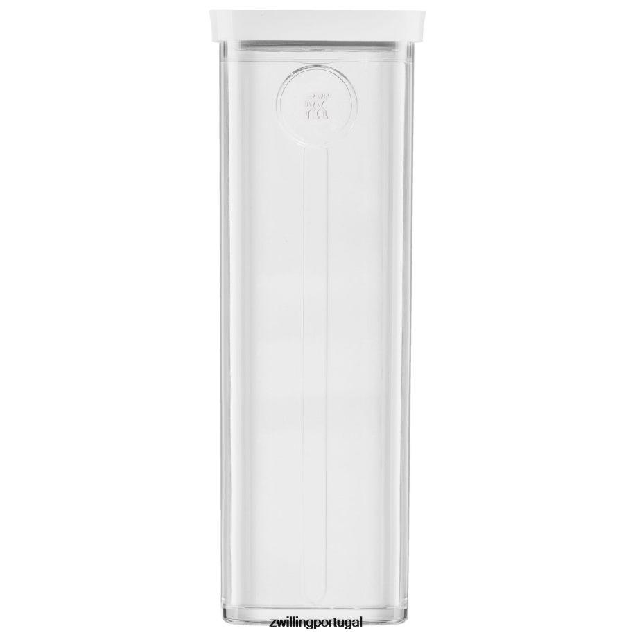 Zwilling cozinha 442PVP490 conjunto de recipientes de cubos frescos e salvos 4s, 1,75 qt, branco transparente