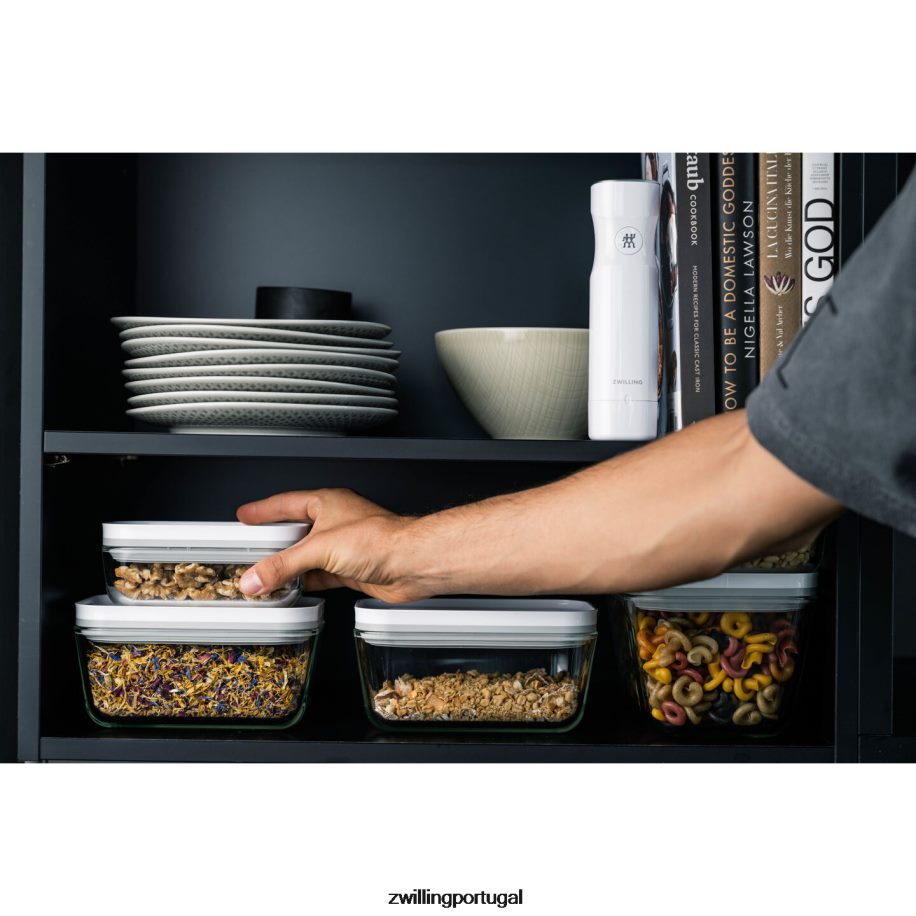 Zwilling cozinha 442PVP492 recipiente a vácuo Fresh & Save S, vidro, cinza