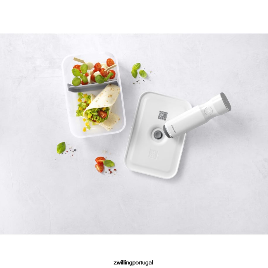 Zwilling cozinha 442PVP493 Fresh & save l lancheira a vácuo, plástico, cinza semitransparente