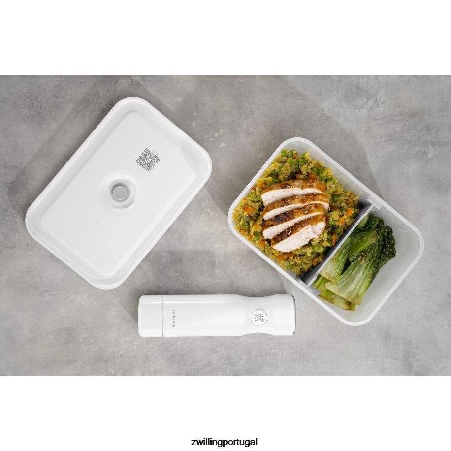 Zwilling cozinha 442PVP493 Fresh & save l lancheira a vácuo, plástico, cinza semitransparente