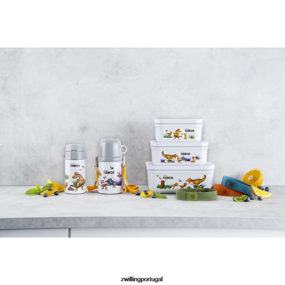Zwilling cozinha 442PVP511 lancheira a vácuo Fresh & Save S Dinos, plástico, branco-cinza
