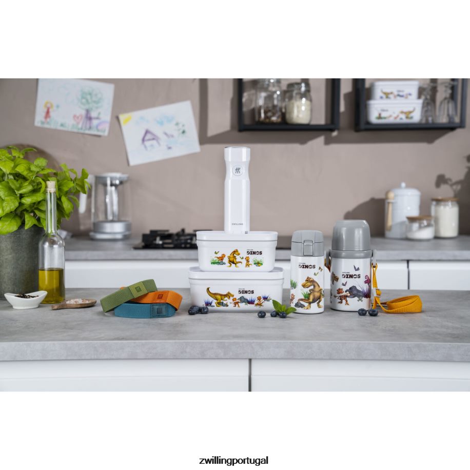 Zwilling cozinha 442PVP511 lancheira a vácuo Fresh & Save S Dinos, plástico, branco-cinza