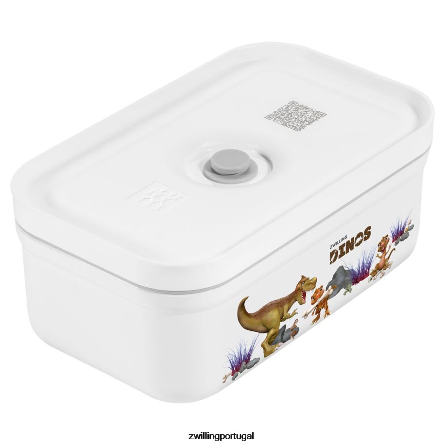 Zwilling cozinha 442PVP512 Fresh & save m dinos lancheira a vácuo, plástico, branco-cinza