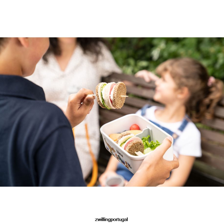 Zwilling cozinha 442PVP512 Fresh & save m dinos lancheira a vácuo, plástico, branco-cinza