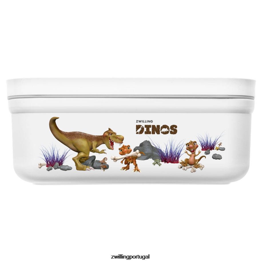 Zwilling cozinha 442PVP512 Fresh & save m dinos lancheira a vácuo, plástico, branco-cinza