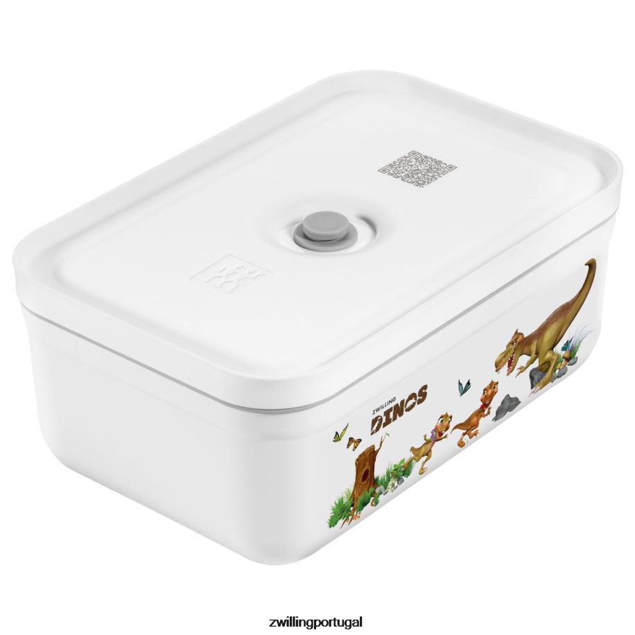 Zwilling cozinha 442PVP513 Fresh & save l dinos lancheira a vácuo, plástico, branco-cinza