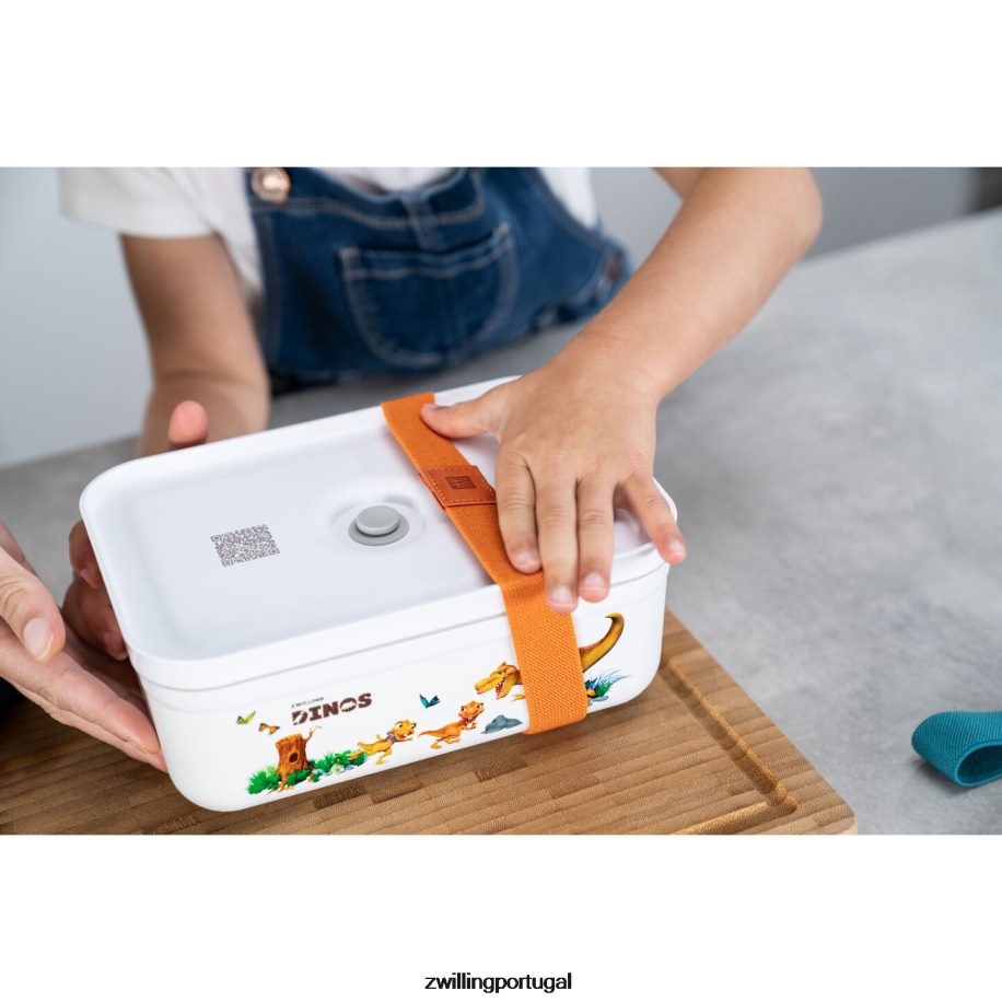 Zwilling cozinha 442PVP513 Fresh & save l dinos lancheira a vácuo, plástico, branco-cinza