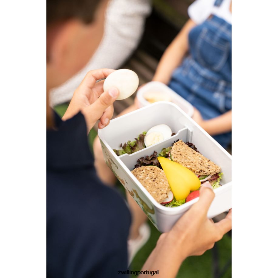 Zwilling cozinha 442PVP513 Fresh & save l dinos lancheira a vácuo, plástico, branco-cinza