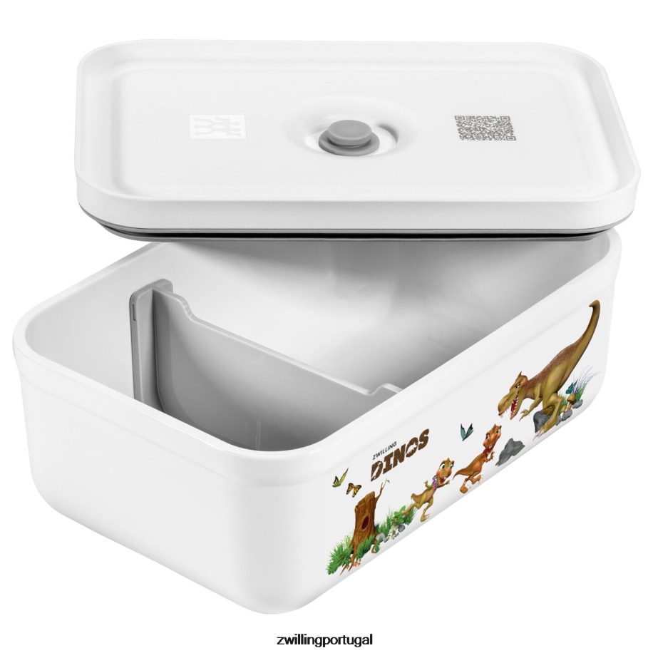 Zwilling cozinha 442PVP513 Fresh & save l dinos lancheira a vácuo, plástico, branco-cinza