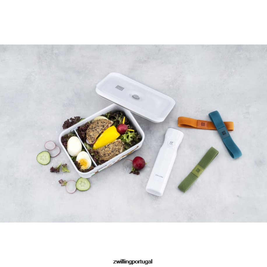 Zwilling cozinha 442PVP513 Fresh & save l dinos lancheira a vácuo, plástico, branco-cinza