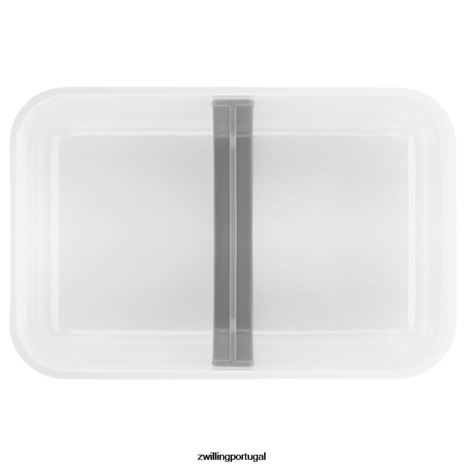 Zwilling cozinha 442PVP514 Fresh & save l lancheira plana a vácuo, plástico, branco-cinza