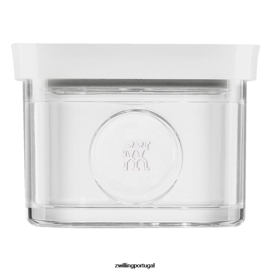 Zwilling cozinha 442PVP525 Conjunto de recipientes para cubos Fresh & Save com bomba de vácuo, pequeno, 7 peças, branco transparente