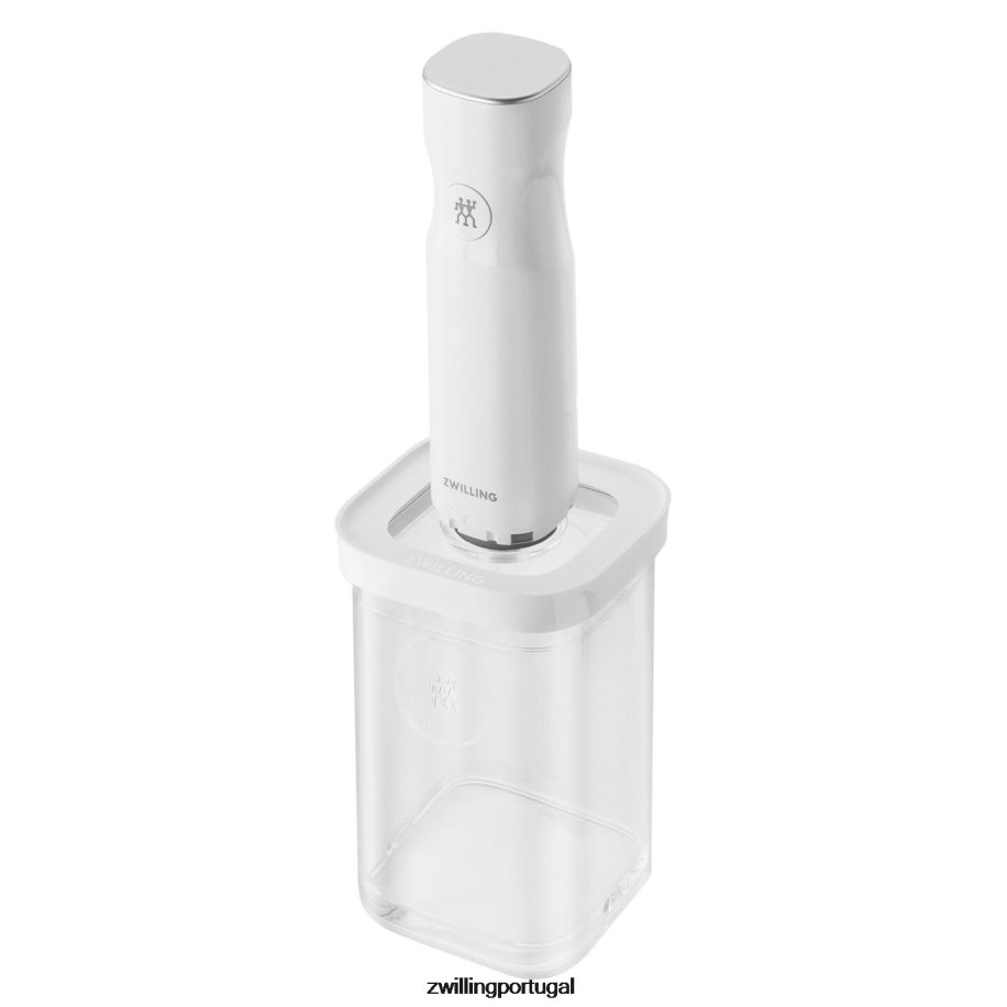 Zwilling cozinha 442PVP526 recipiente de cubo fresco e salvo 2s, 0,875 qt, branco transparente